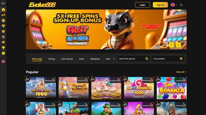 Déposer sur evolve casino, evolve casino france
